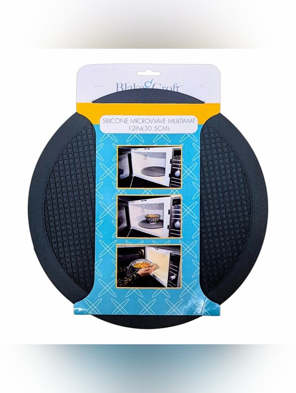 Blake & Croft Black Silicone Microwave MultiMat - New